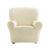 Gewafelde, bi-rekbare hoes voor zitbank en fauteuil met armleuningen (beige)