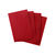 Lot de 4 sets de table - vinyle tressé (rouge)