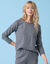 T-shirt Spécial Petites col rond, maille grattée (anthracite chiné)