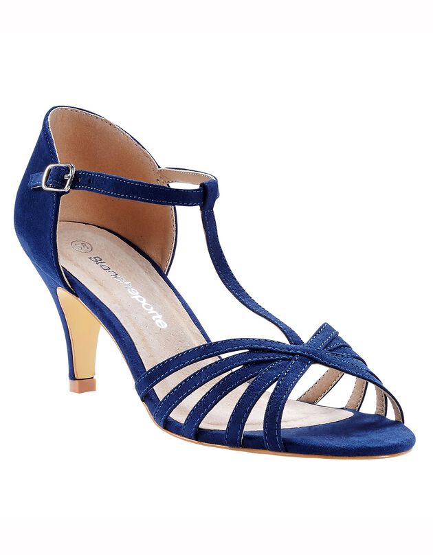 Saloméschoenen met hak (marine)