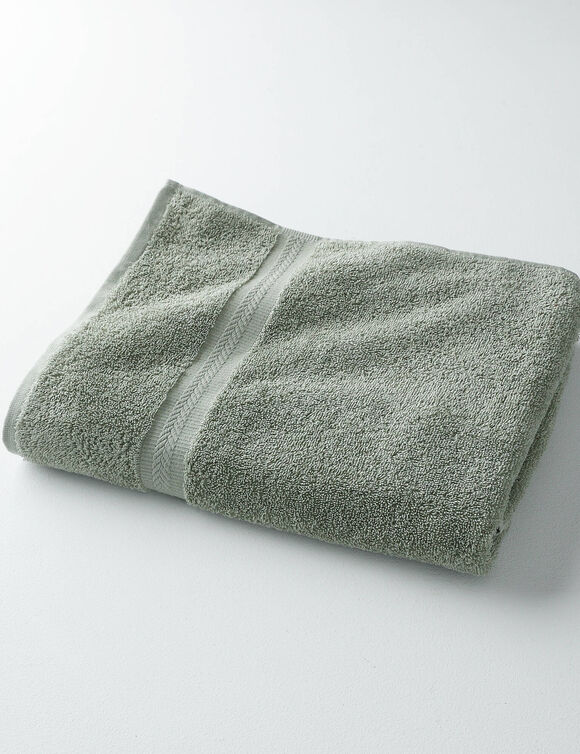 Collection serviettes de bain unies - confort moelleux 420 g/m&sup2; (tilleul)