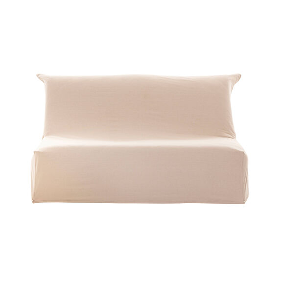 Housse canapé BZ bachette coton uni (sable)