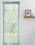 Glasgordijn met geometrisch motief (celadon)