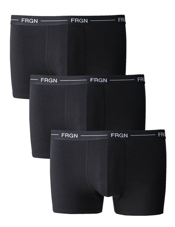 Boxer FREEGUN - lot de 3  (noir)