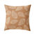 Housse de coussin imprimé petites feuilles - lot de 2 (oker)