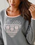 Pyjamabroek met bedrukte harten, fleece (grijs / roze)