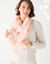 Foulard met pluimmotief (roze)