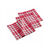 Geruite tafelservetten - set van 3 (rood)