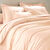 Linge de lit uni coton  (rose poudré)