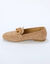Mocassins met fantasiegesp (beige)