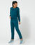 Sweat molleton uni (bleu canard)