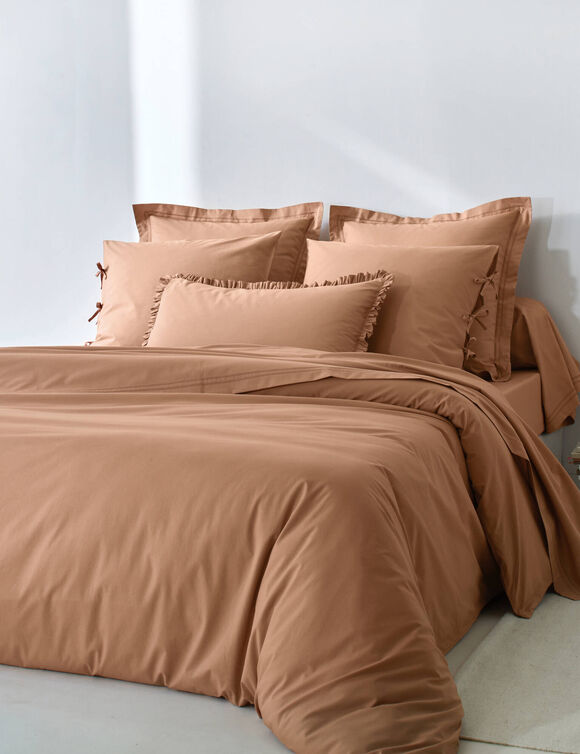 Effen beddengoed - katoenbatist, 72 draden/cm&sup2; (praline)
