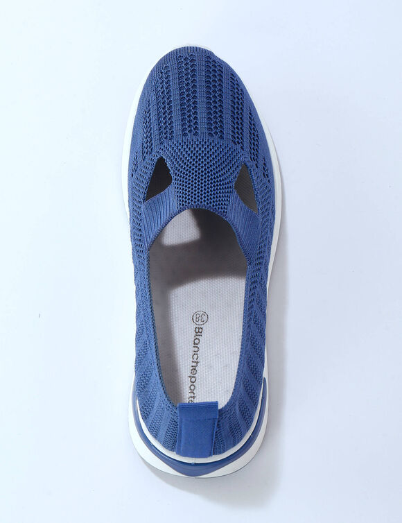 Comfortabele sneakers in mesh (blauw)