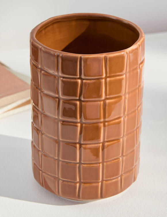 Vase c&eacute;ramique caramel  (caramel)