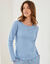 Tee-shirt pyjama manches longues (bleu)