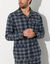 Pyjama carreaux en flanelle (gris)