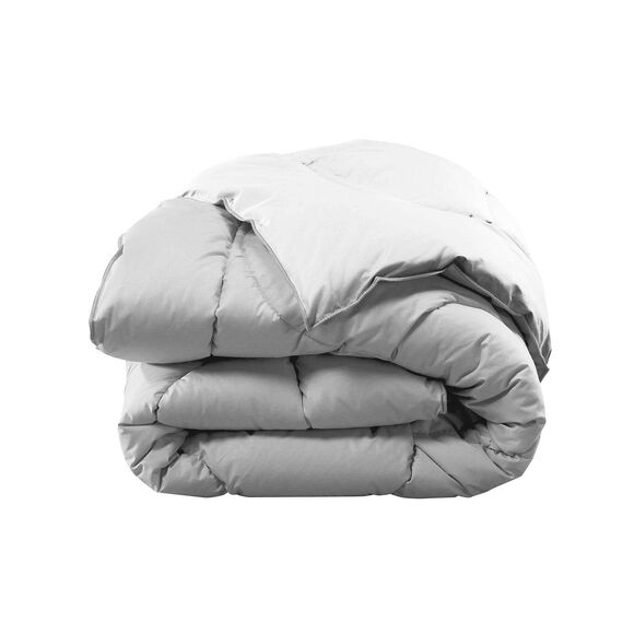 Edredon bicolore (gris + blanc)