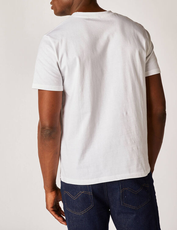 T-shirt met ronde hals en korte mouwen - set van 3 (wit)