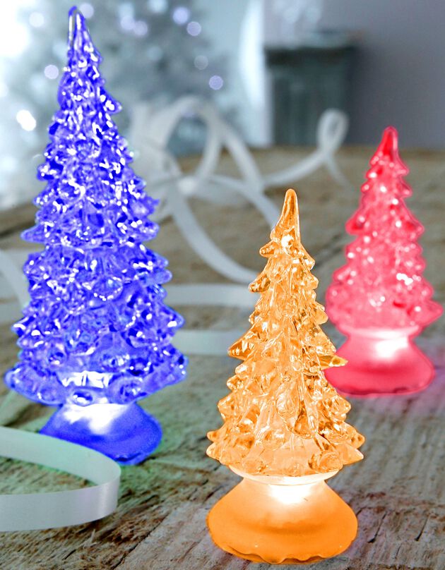 Lichtgevende kerstboom - set van 3 (dennen)