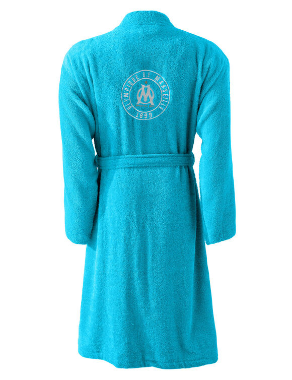 Peignoir adulte OM&reg; personnalisable (bleu)