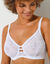 Soutien-gorge minimiseur tout en dentelle avec armatures - lot de 2 (blanc + blanc)