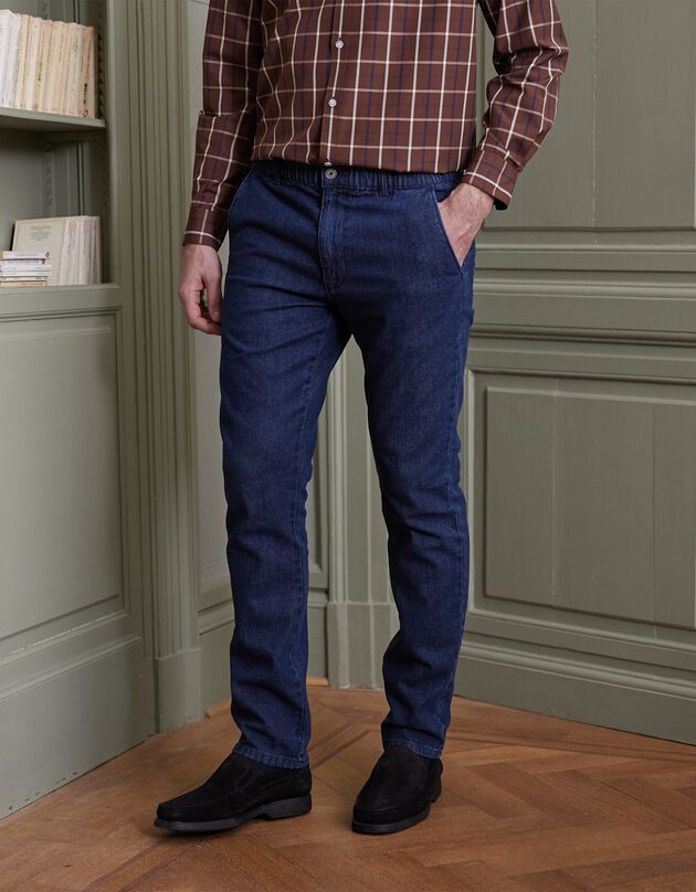 Jeans in urban stijl met elastische tailleband (raw)