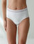 Supermaxislip in stretchkatoen met kanten tailleband - set van 2 (wit)