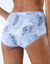 Katoenen maxislip met geassorteerde bloemetjesmotieven - Set van 4 (blauw / jeans)