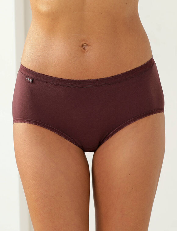 Culotte midi Basic - lot de 3 (rose + prune + blanc)