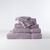 Collection serviettes de bain unies 420 g/m2 confort moelleux (lavande)