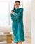 Robe de chambre zipp&eacute;e maille polaire textur&eacute;e (&eacute;meraude)