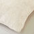 Housse de coussin unie tissage chenille - lot de 2 (&eacute;cru)