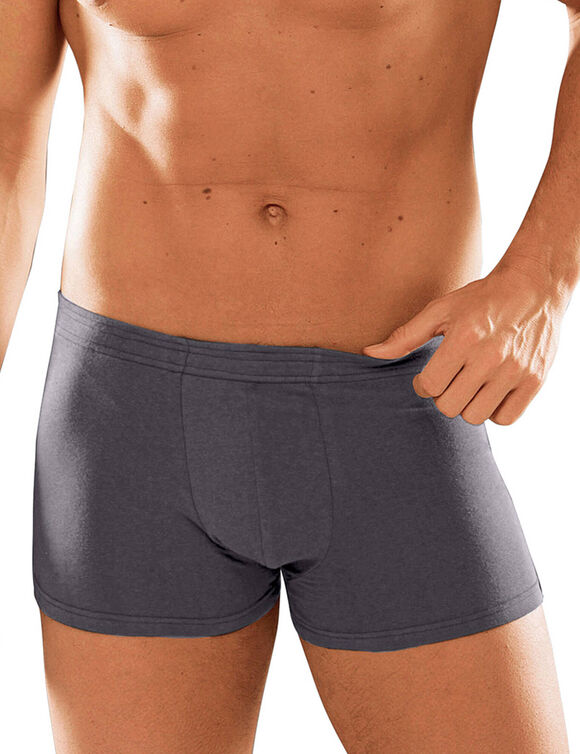 Boxer uni ceinture élastiquée recouverte - lot de 5 (kaki + violet + bleu)