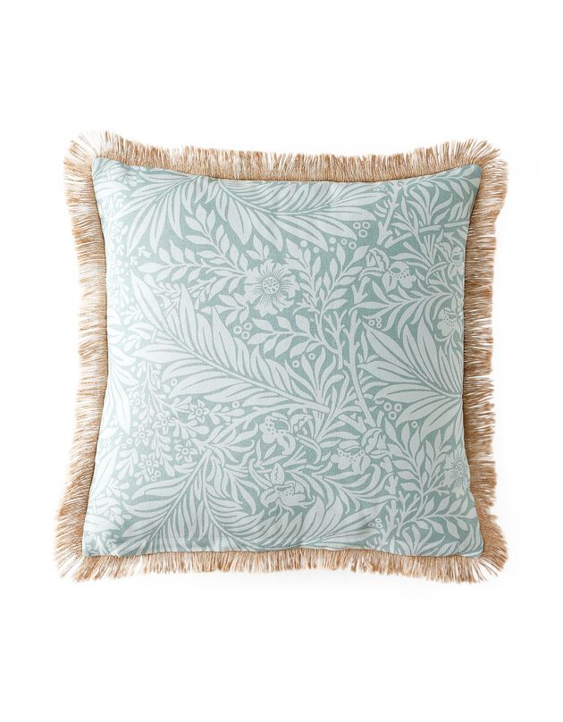 Housses de coussin imprimé à franges en jute - lot de 2 (céladon)