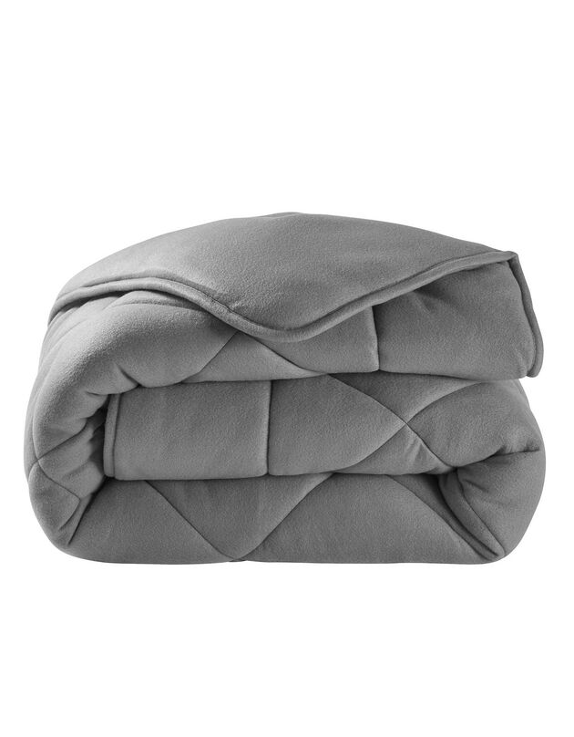 Dekbed in fleece 350g/m2 (grijs)