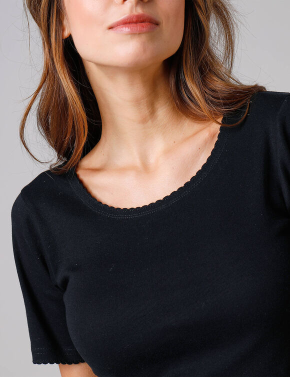 Tee-shirt manches courtes - lot de 2 (noir)