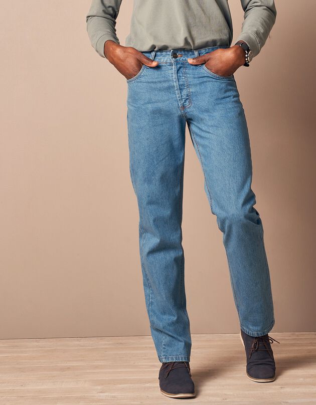 Authentieke jeans in recht model - binnenpijplengte 82 cm (bleached)