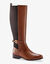 Bottes cavali&egrave;res en cuir, sp&eacute;cial larges mollets (marron)