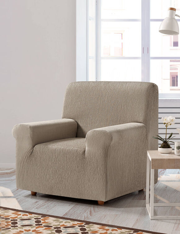 Housse fauteuil et canap&eacute; "Beta" (taupe)