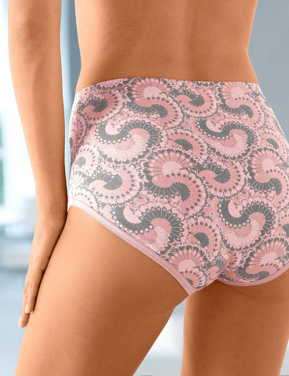 Culotte forme maxi coton motif indiens  – Lot de 6 (abricot)