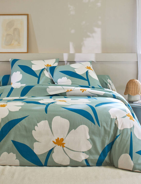 Linge de lit Anemone coton (vert)