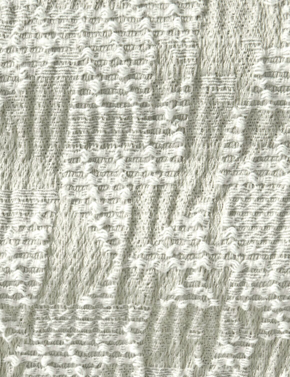 Rekbare stoelhoes, grafisch vlekkenmotief (beige)
