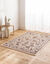 Tapis rectangulaire motifs perse (beige)
