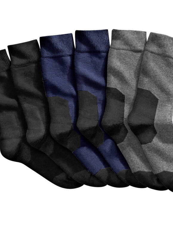 Mi-chaussettes chaussures sécurité - lot de 2 paires (noir)