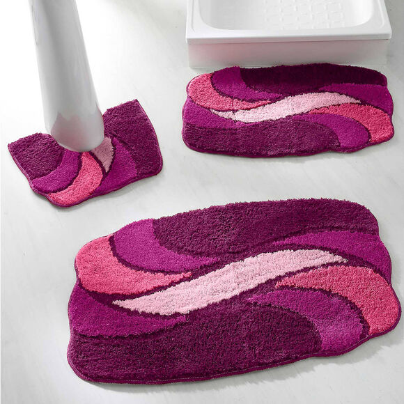 Tapis de bain p&eacute;tales (violine)