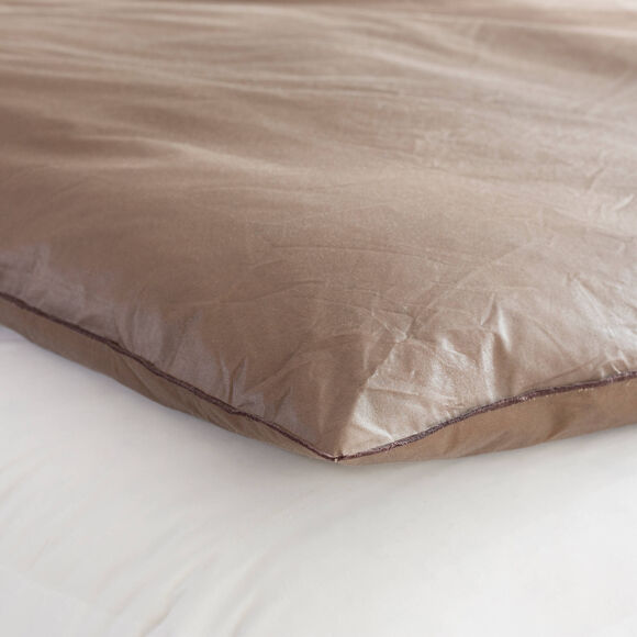 Edredon naturel duvet et plumettes (taupe)