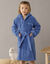Personaliseerbare badjas met kap in badstof, kinderen (felblauw)