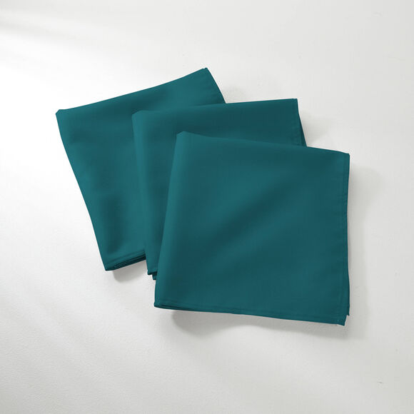 Nappe unie entretien facile (bleu canard)
