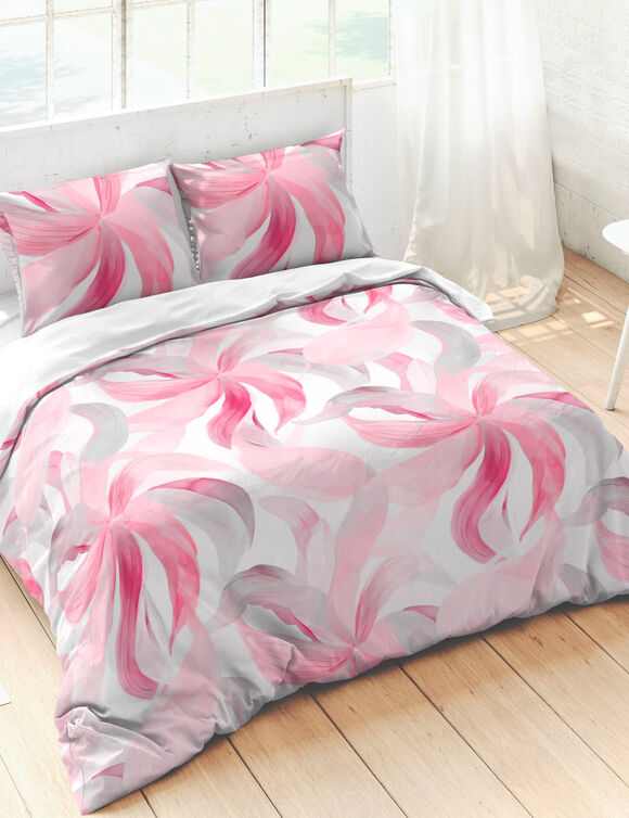 Bedrukt bedlinnen Rosa - katoen (roze)