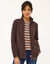 Veste polaire zipp&eacute;e manches longues (chocolat)